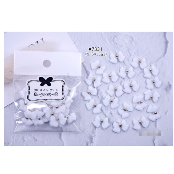 set charm nơ trang trí nail 20 cái/ túi
