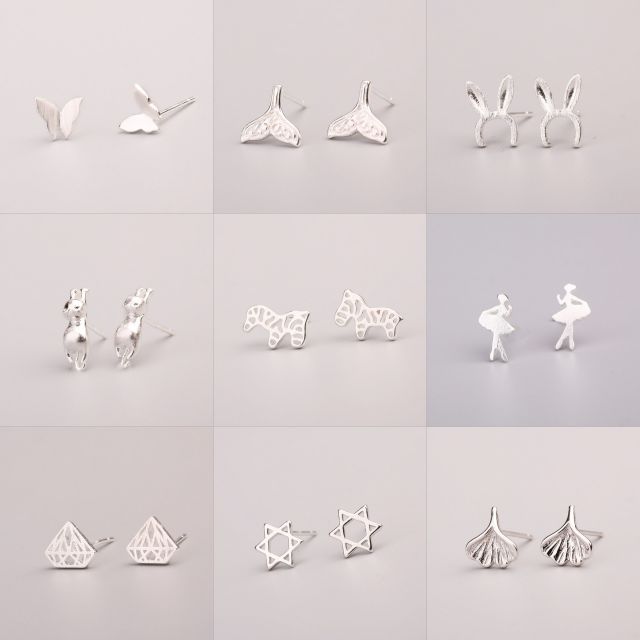 Bông tai nữ bạc 925 Lymlym Silver nhỏ xinh giá siêu tốt
