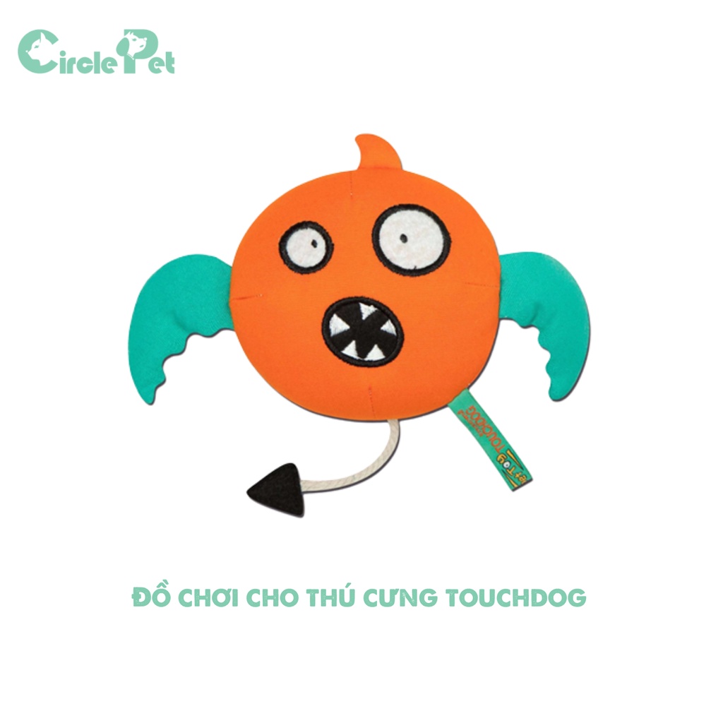 Đồ Chơi Giảm Stress Cho Chó Touchdog Hình Trái Banh Ngộ Nghĩnh Màu Nâu Và Kem - Circle Pet