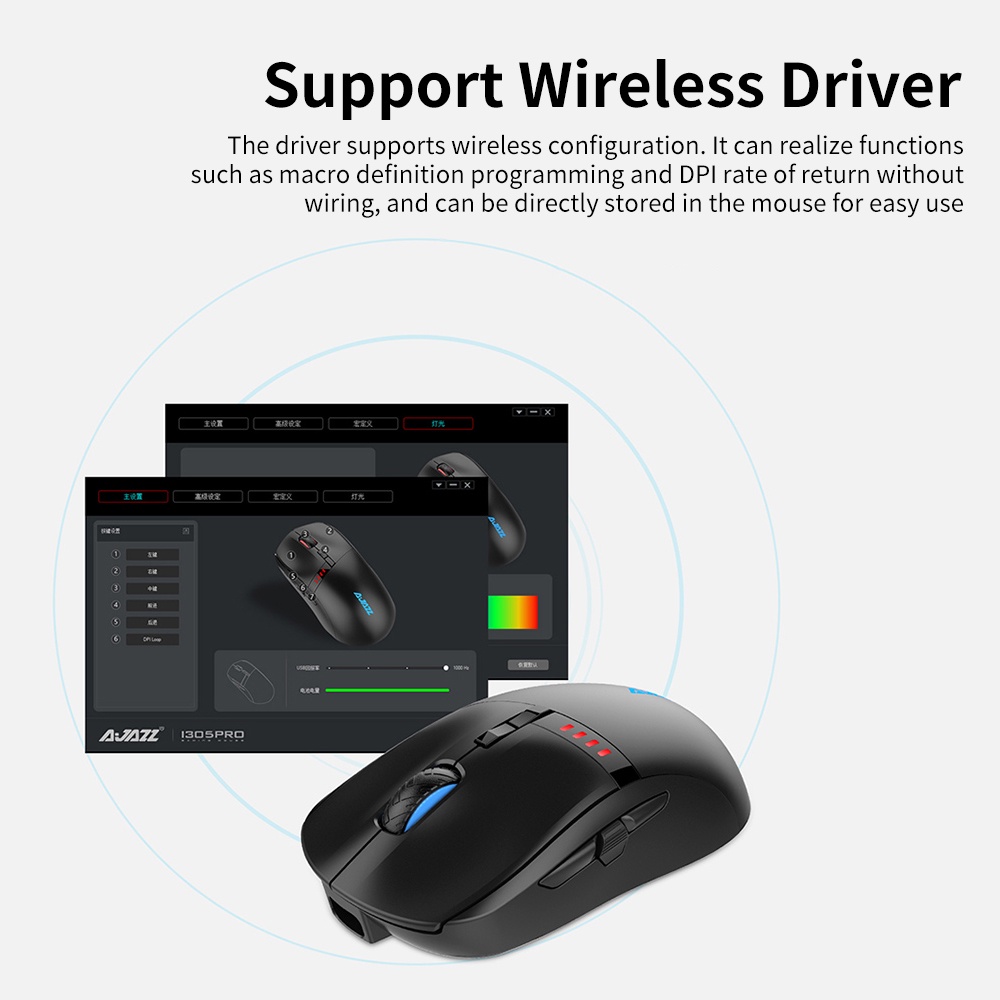 Chuột Gaming I305R 2 Modes  Type-C / Wireless 2.4G Chính Hãng