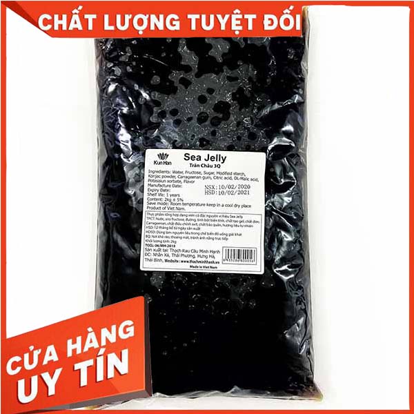 Trân Châu 3Q Kunhan/ Minh Hạnh Sea Jelly & BiBi Jelly Gói 2KG - Luôn Sẵn Hàng Trong Kho