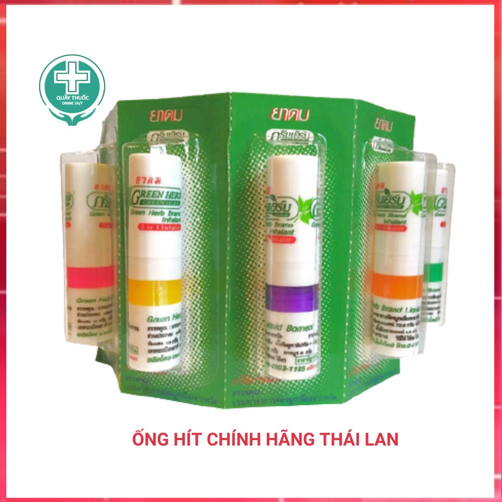 Ống hít mũi Green Her thái lan hỗ trợ viem mũi dị ứng