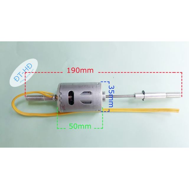 Motor 12v lắp cốt quạt gió