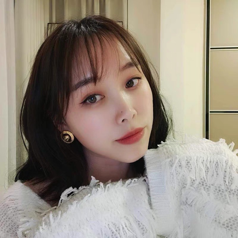 Bông Tai Tròn Tông Màu Vàng Đen, Sang Trọng Cá Tính