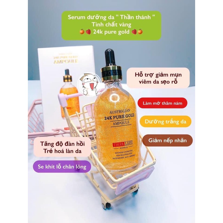 SERUM VÀNG 24K PURE GOLD + KÈM THANH LĂN - Nội địa Úc