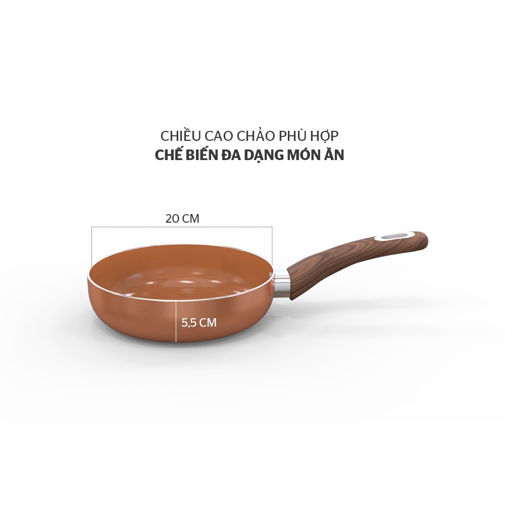 Chảo chiên Ceramic đáy từ 20/26/28/30CM SHG1120MCD