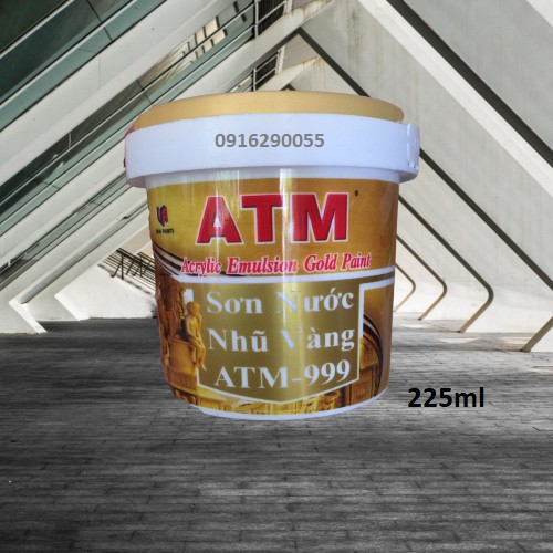 [Sơn chậu] Sơn nước nhũ vàng ATM 999 (225ml)