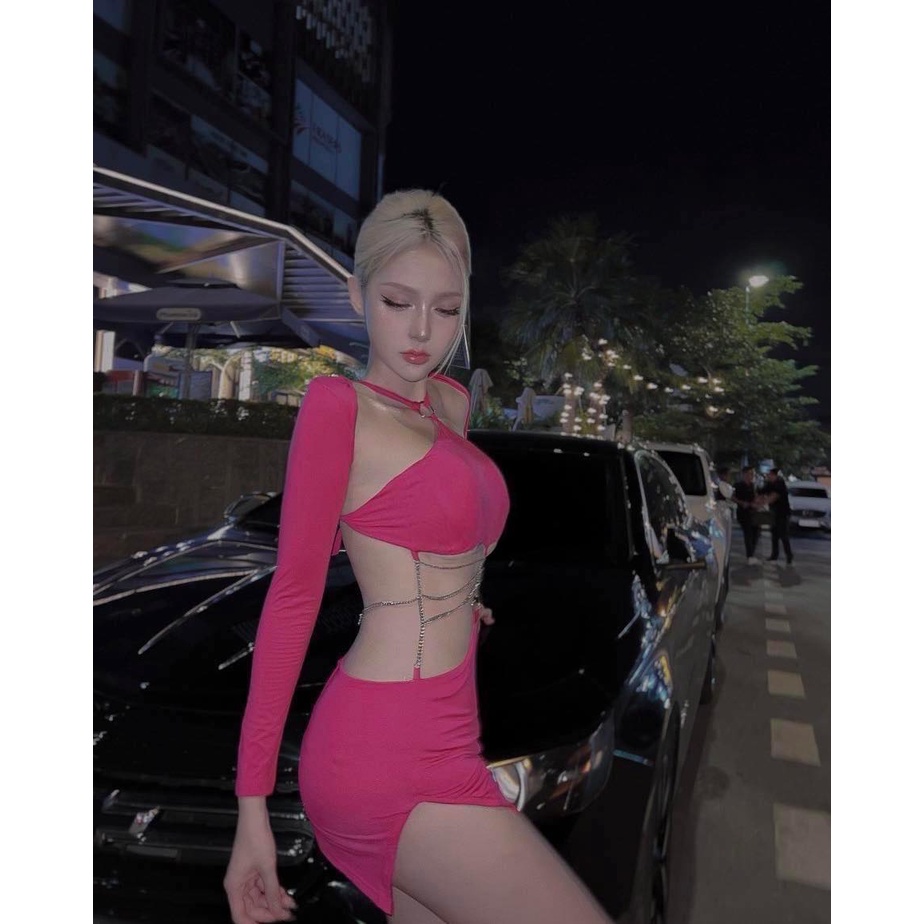 Đầm body hotgirl xích ziczac