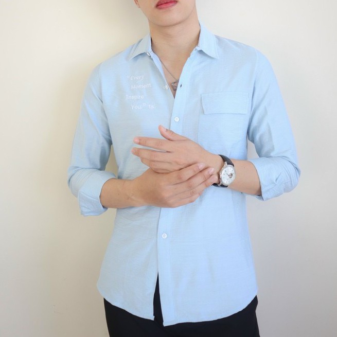 [Mã FAMAYMA2 giảm 10K đơn 50K] Áo sơ mi tay dài họa tiết thêu hàn quốc mới nhất | BigBuy360 - bigbuy360.vn