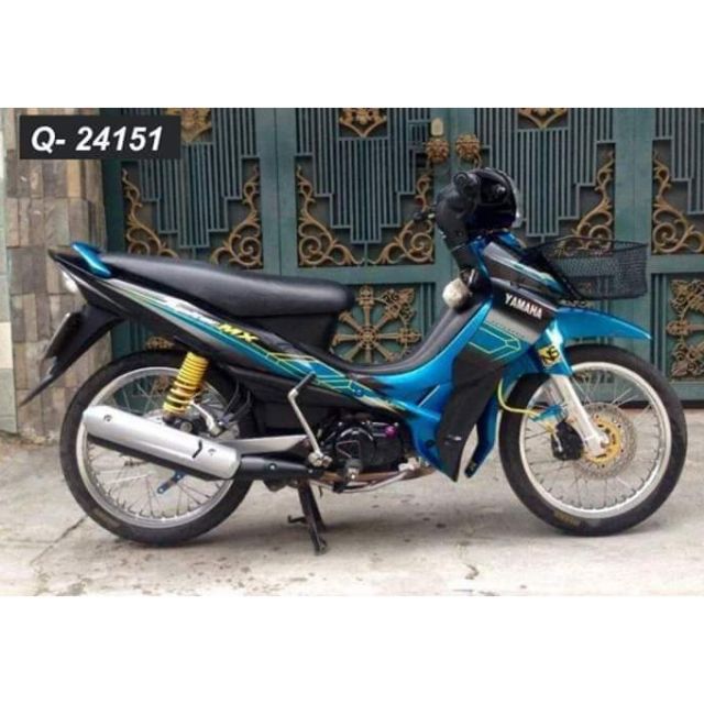 Tem rời crom dán xe jupiter mx .v