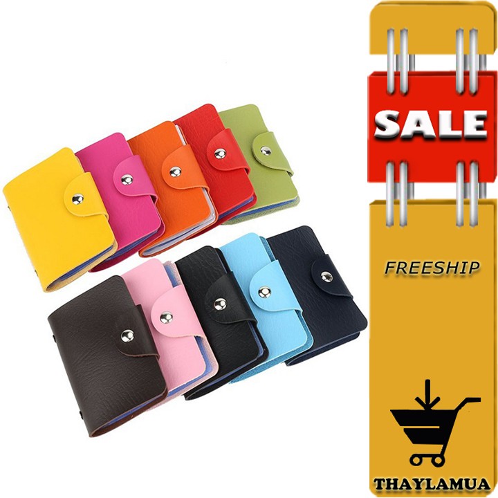 Ví đựng thẻ, danh thiếp 12 ngăn cúc bấm | BigBuy360 - bigbuy360.vn