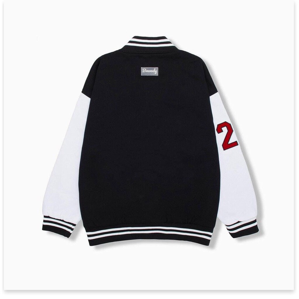 Áo Khoác Gió Bomber Hàn Quốc Bmoody Dáng Rộng Nam Nữ Unisex Uzzlang Năng Động Trẻ Trung