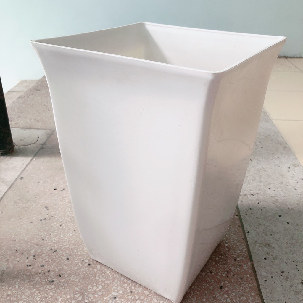 Chậu nhựa trồng cây hoa, cây giả cao cấp cao 40cm, 30cm, 20cm hình tròn, hình vuông