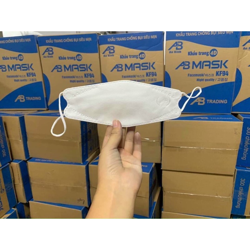 Thùng 300 Cái Khẩu Trang Y Tế KF94 An Bình - Khẩu Trang 4D Cao Cấp