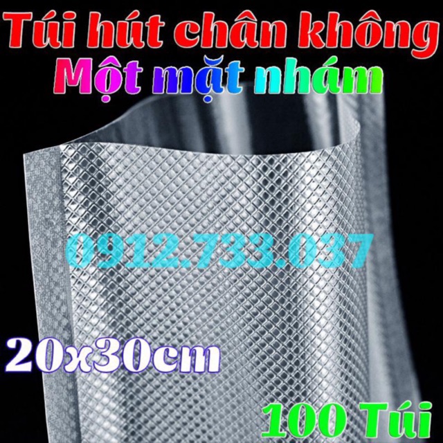 Túi hút chân không một mặt nhám sz 20x30 loại xịn