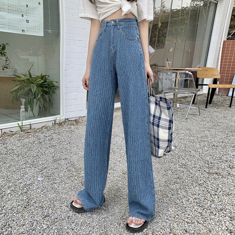  Quần Jeans Dài Ống Rộng Thời Trang Dành Cho Nữ