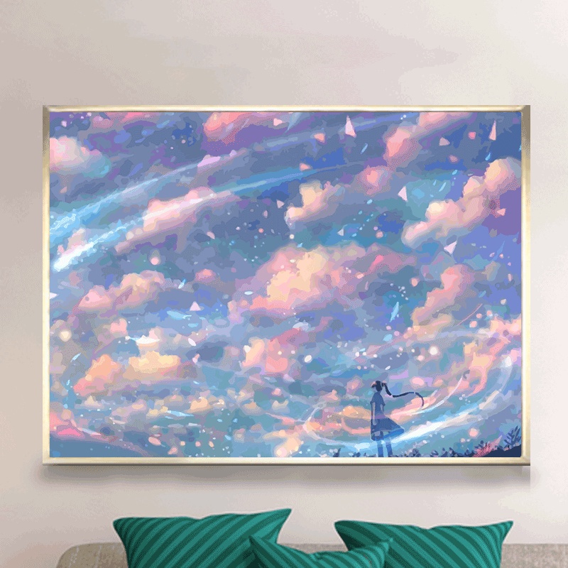 Bộ Tranh Sơn Dầu 40*50cm Tự Làm Họa Tiết Động Vật Trang Trí Nội Thất Sang Trọng Tiện Dụng Kèm Phụ Kiện