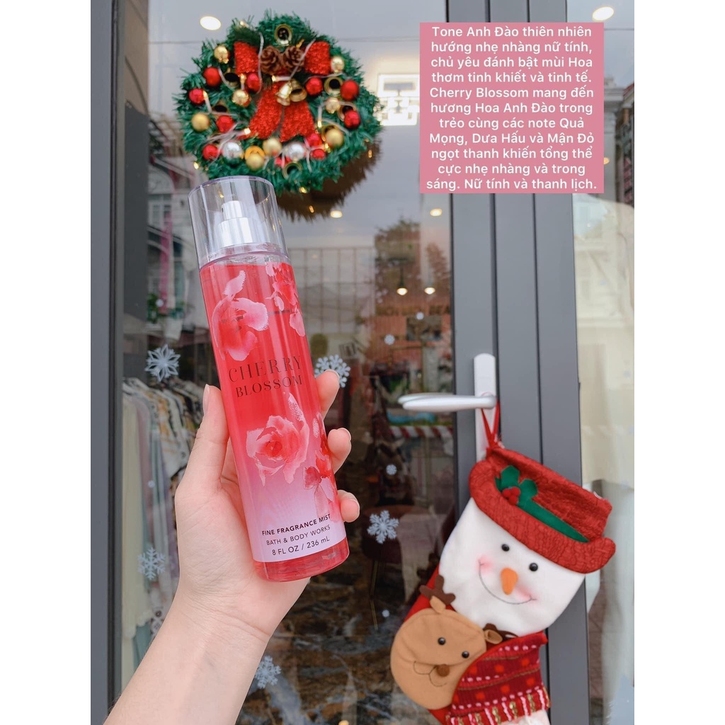 Set mini full chai Xịt Thơm Toàn Thân BBW Body Mist BATH & BODY WORKS