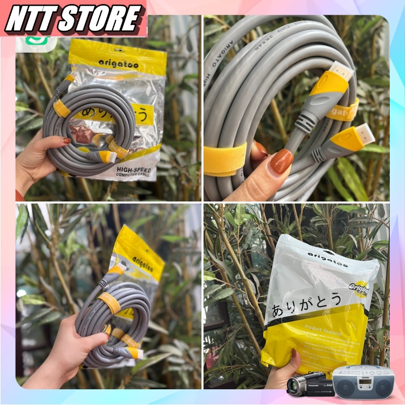 Dây HDMI Arigato 4k, Dây cáp tín hiệu HDMI lõi đồng HDTV 4k*2k  - Dây HDMI To HDMI Chuẩn 2.0 Hàng Chính Hãng