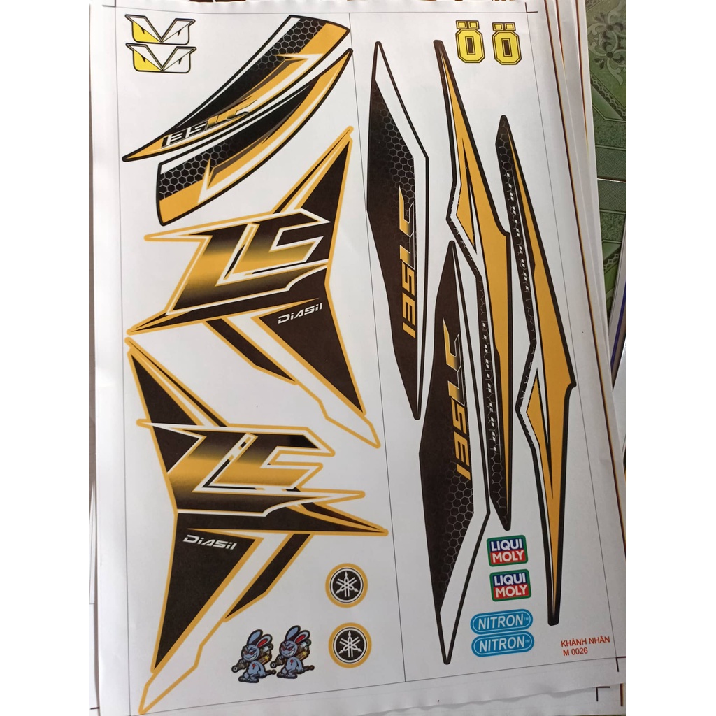 TEM RỜI EX 135 LC VÀNG ĐEN