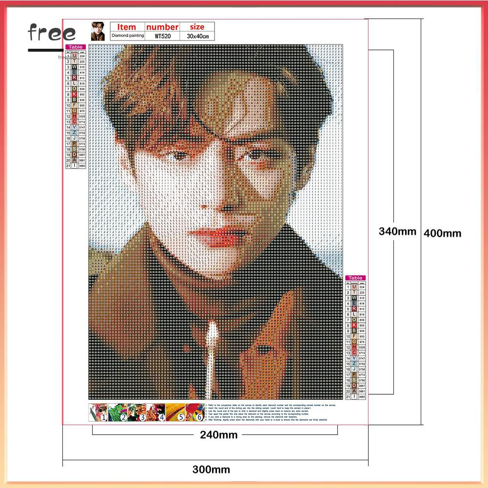 Tranh Đính Đá 5d Hình Nhóm Nhạc BTS Trang Trí Phòng Đẹp Mắt | BigBuy360 - bigbuy360.vn