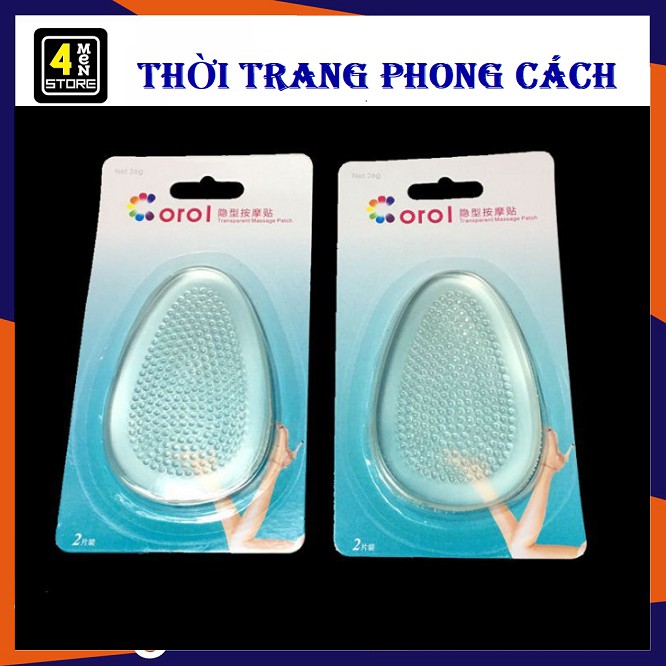 ⚡ Miếng Lót Gót Chân COROL Silicon Chống Đau, Chống Trượt, Chống Chai Chân (1 cặp) - Set 2 Miếng Lót Mũi Giày Silicon ⚡