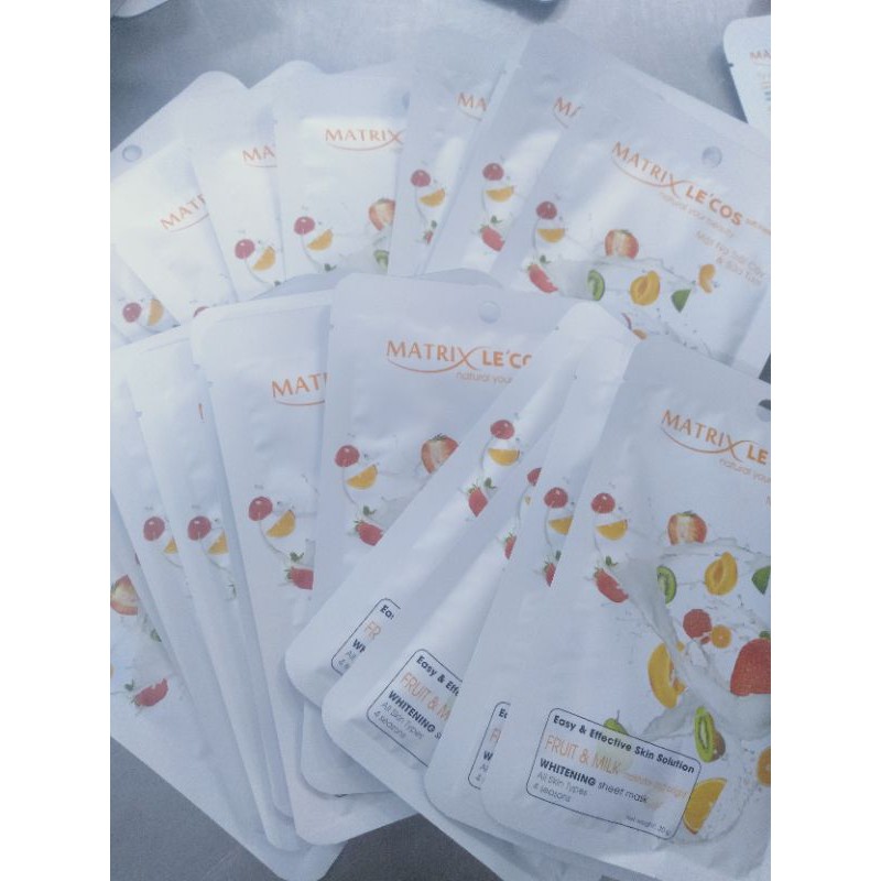 Mặt nạ trái cây và sữa tươi Matrix Le'cos