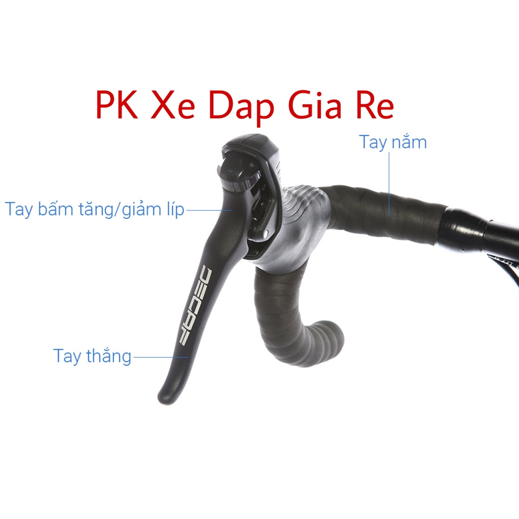 Xe đạp JAVA thương hiệu Ý, Xe đạp đua JAVA Veloce, Khung nhôm 6061 siêu nhẹ, Tay đề lắc Decaf, Xe mới, Bảo hành 1 năm