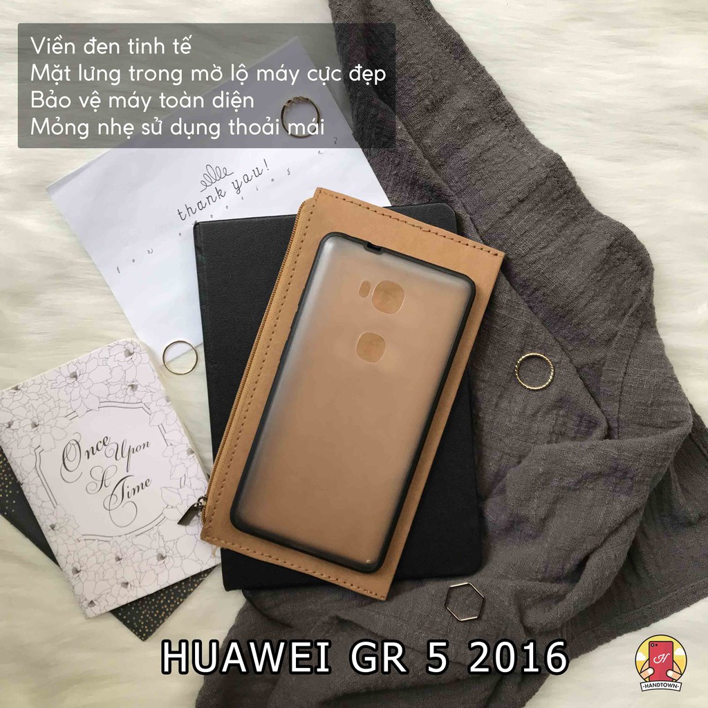 HUAWEI Honor 5X Huawei GR5 2016 ỐP TRONG MỜ VIỀN ĐEN CAO CẤP