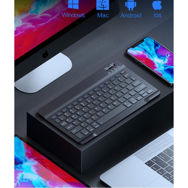 Bàn phím Bluetooth cho iPad, Iphone, Máy tính bảng (iOS, Android, Window) 10" - SP mới BH 1 năm | BigBuy360 - bigbuy360.vn