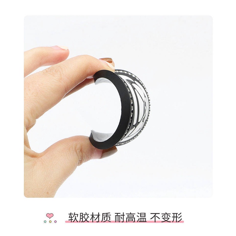 Miếng lót ly silicone hình hoa trà không trượt trang trí xe hơi dễ thương thông dụng SWRt