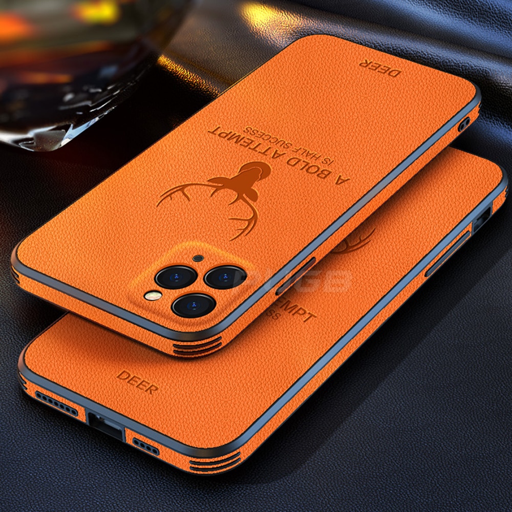 Ốp điện thoại da chống sốc cho IPHONE 6 6S 6PLUS 6SPLUS 7 8 SE 2020 7PLUS 8PLUS X XS XR XS MAX 11 11PRO 11PROMAX