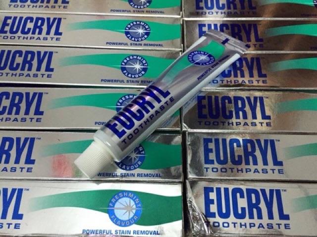 Kem Đánh Răng Làm Trắng Răng EUCRYL  Freshmint Toothpaste 50ml - Anh Quốc