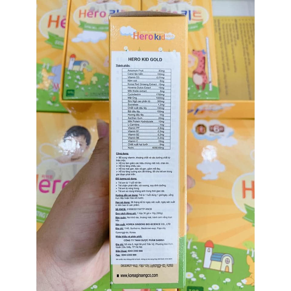 Hero Kid Gold - Siro Hỗ Trợ Cải Thiện Biếng Ăn, Tăng Chiều Cao Cho Trẻ - CVSPHARMACY