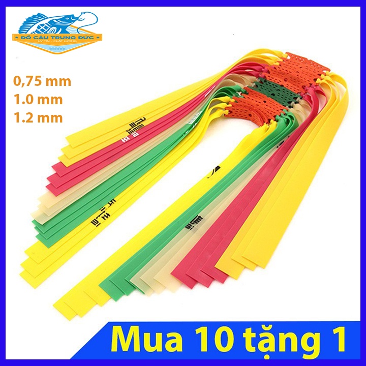 Dây ná cao su 2 lớp cao cấp, thun ná cao su 2 lớp siêu cấp Trung Đức Fhishing PK20