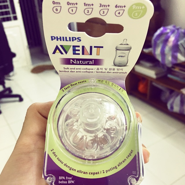 Núm bình Avent số 5