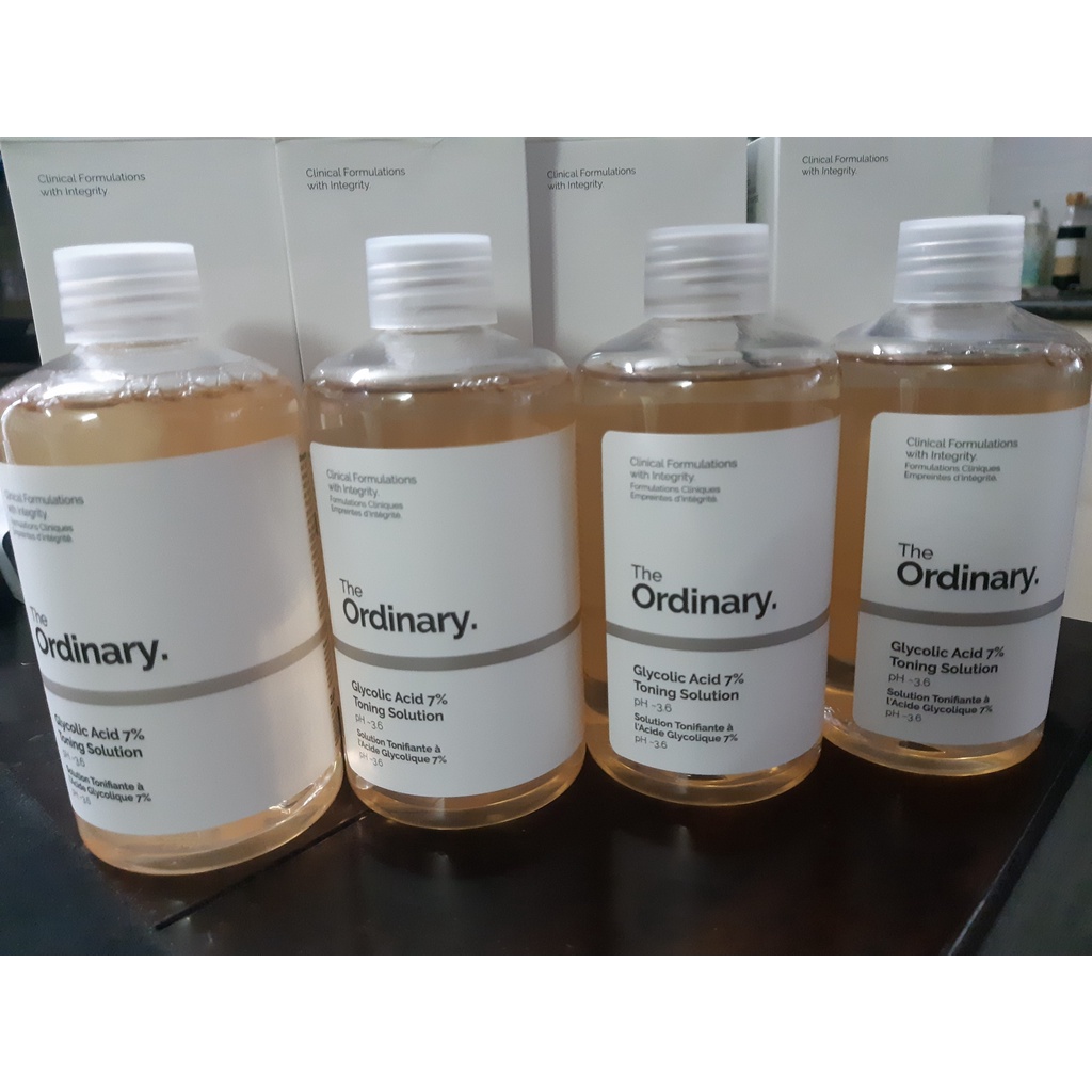 [Hộp lem, rò rỉ nhẹ] Toner tẩy da chết hóa học The Ordinary Glycolic Acid (AHA) 7% Toning Solution 240ml (Bill Anh)