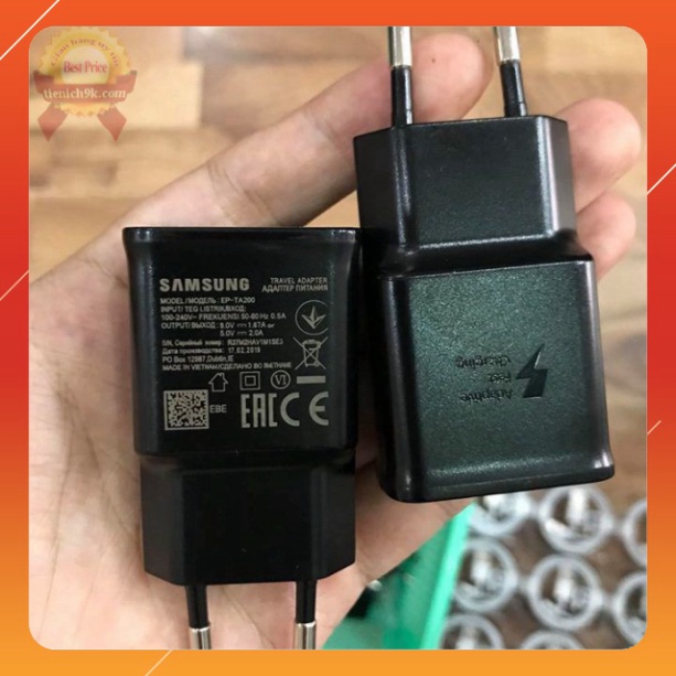 Củ cốc sạc nhanh QC cho SamSung S9 S10 Plus note 9 note 10 – Hàng Chuẩn Foxconn 15W 9V 1.67A / 5V-2A