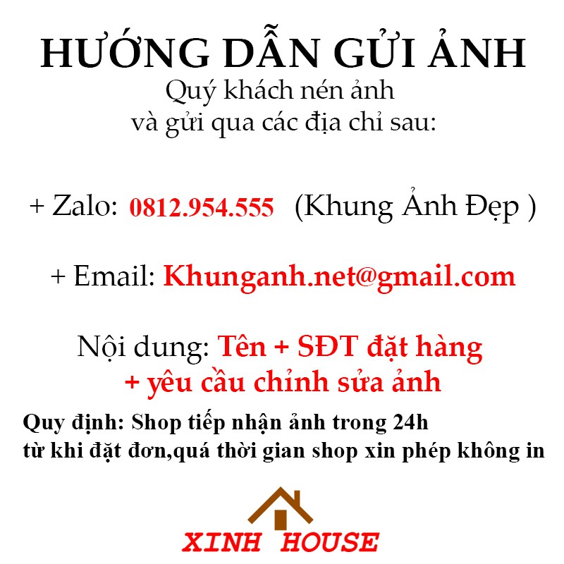 Khung ảnh treo tường 10x15 giá rẻ - Bảo Hành Gãy Vỡ - Hỗ Trợ In Hình