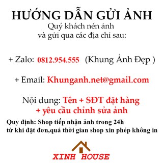 Khung Ảnh Treo Tường 15x21 cm -Khung tranh treo tường- Hỗ Trợ In Ảnh theo yêu cầu
