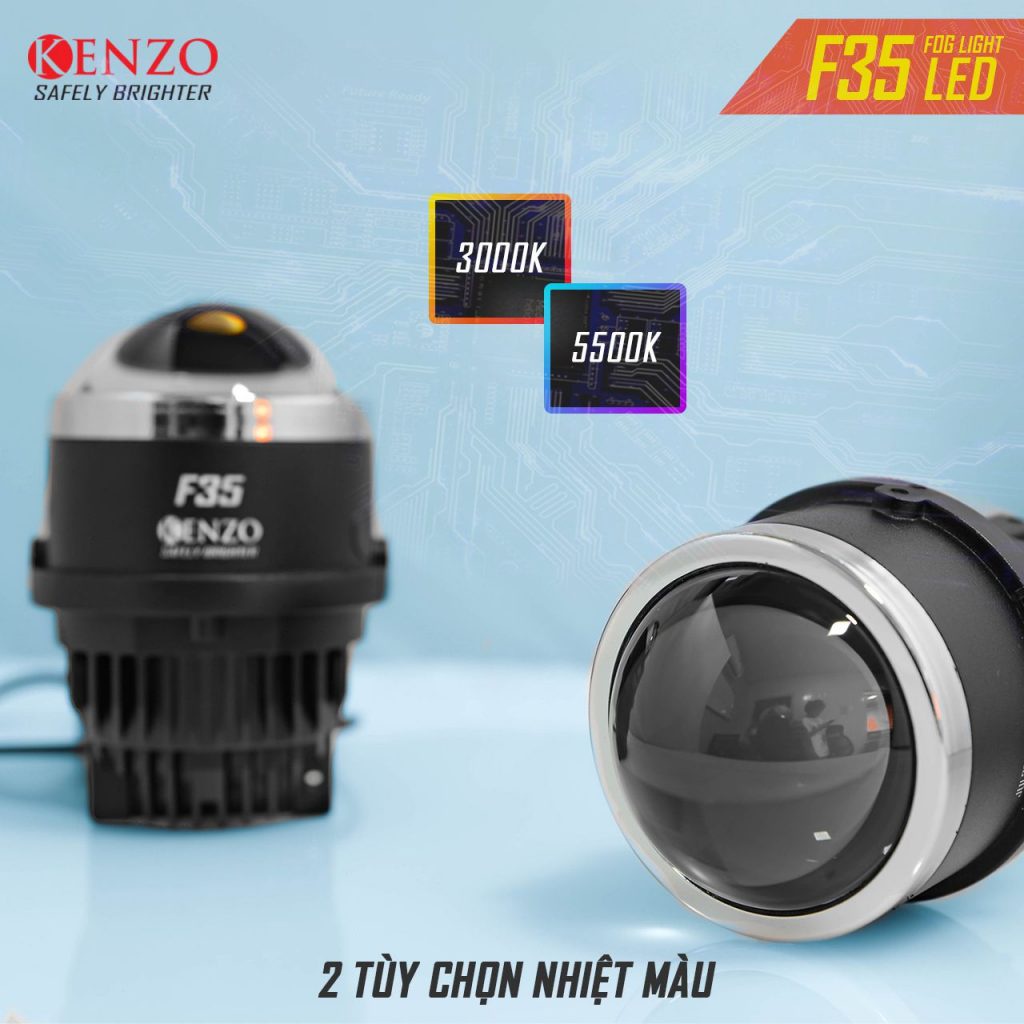 Bi-led gầm Kenzo F35 - gương cầu led xe ô tô xe máy biled oto Xlight GTR Redpro Red magic titan gold platium F10 x-light