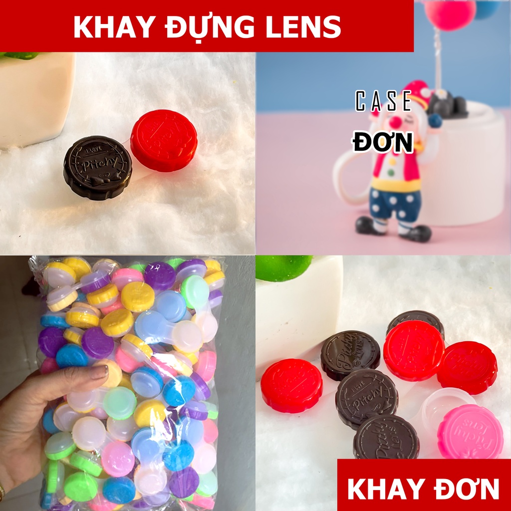 Case mini đựng lens - Khay đơn kính áp tròng - Bảo quản lens trong quá trình sử dụng - ĐA NĂNG