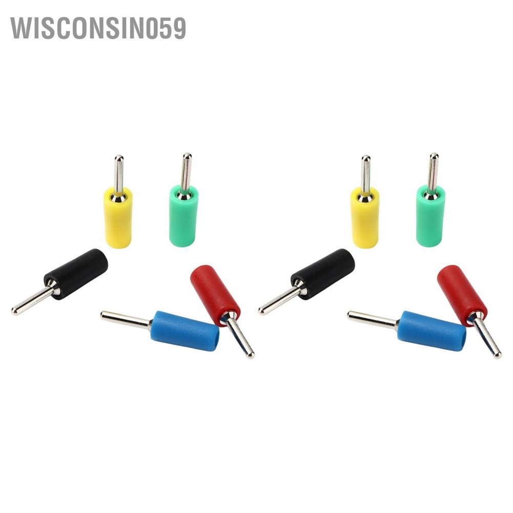 Phích cắm chuối mạ niken bằng đồng nguyên chất 2 mm Phích cắm chuối thẳng loại chân cắm 2 mm phù hợp với ổ cắm bảng điều khiển lò xo bên trong J.10001 【Wisconsin059】