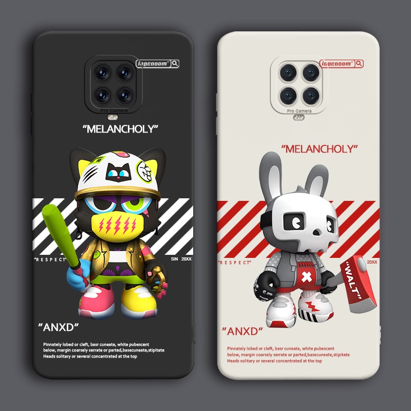 Ốp Điện Thoại Silicon Mềm Chống Sốc Hình Gấu Nổi 3D Cho Xiaomi Redmi Note 9 Pro Max 9S 10 Power 10S 10C 12 TURBO 4G 5G