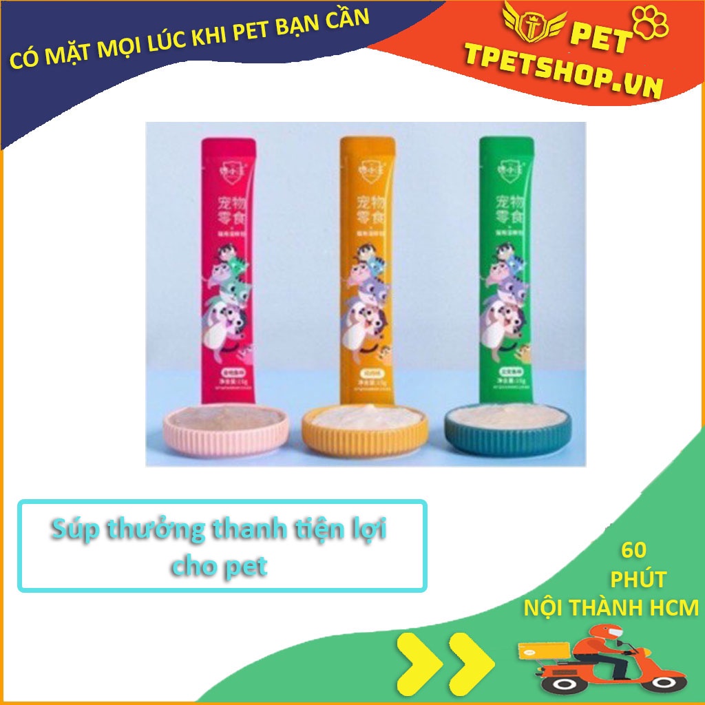 Súp thưởng cho mèo- Bổ sung dinh dưỡng Pett - 03 vị que 15g