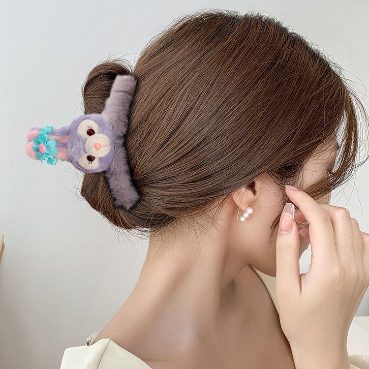 Kẹp Tóc Lông Nhung Dễ Thương Xinh Xắn Thời Trang Thu Đông Cho Nữ