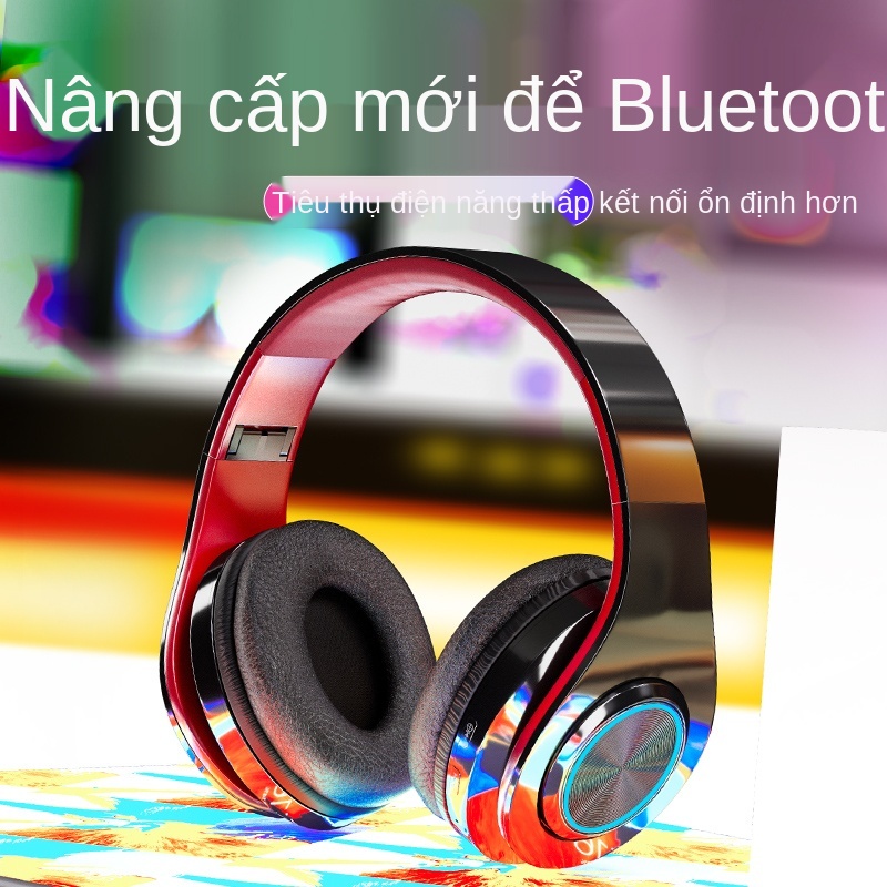 ◆Tai nghe gaming chụp Máy tính cầm tay bluetooth không dây micro đa năng game thể thao điện tử nhạc bài hát băng tần kép