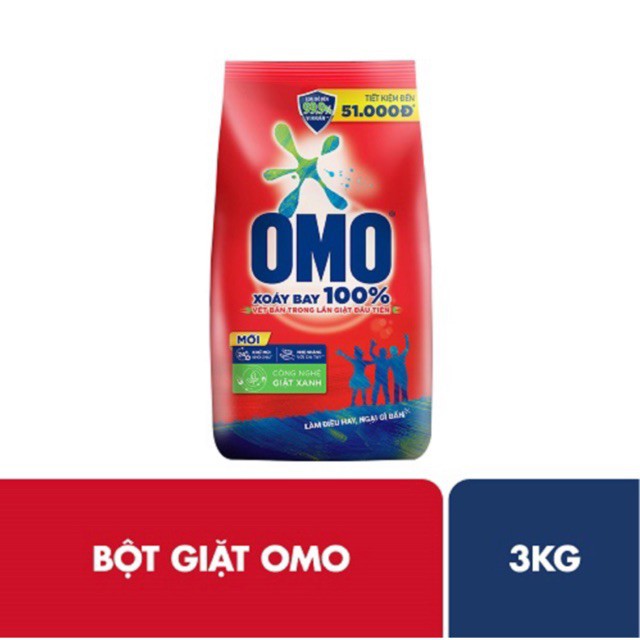 Túi bột giặt OMO 2,6/ 2,9Kg