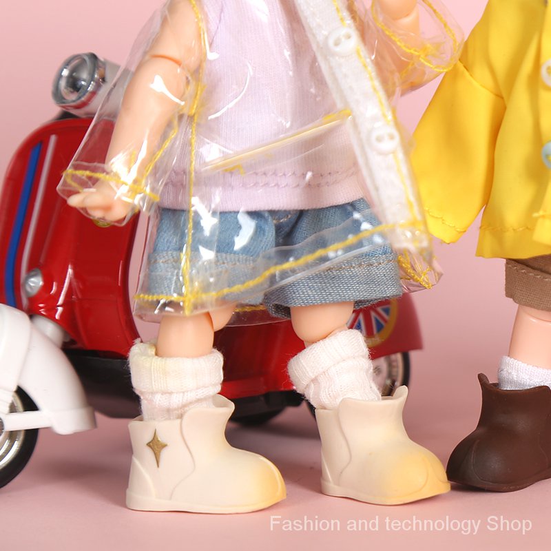 Giày Bốt Đi Mưa Cho Búp Bê ob11 XINGX