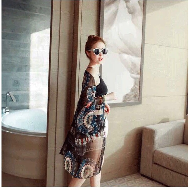 Đồ bơi bikini kèm khăn choàng thời thượng | BigBuy360 - bigbuy360.vn